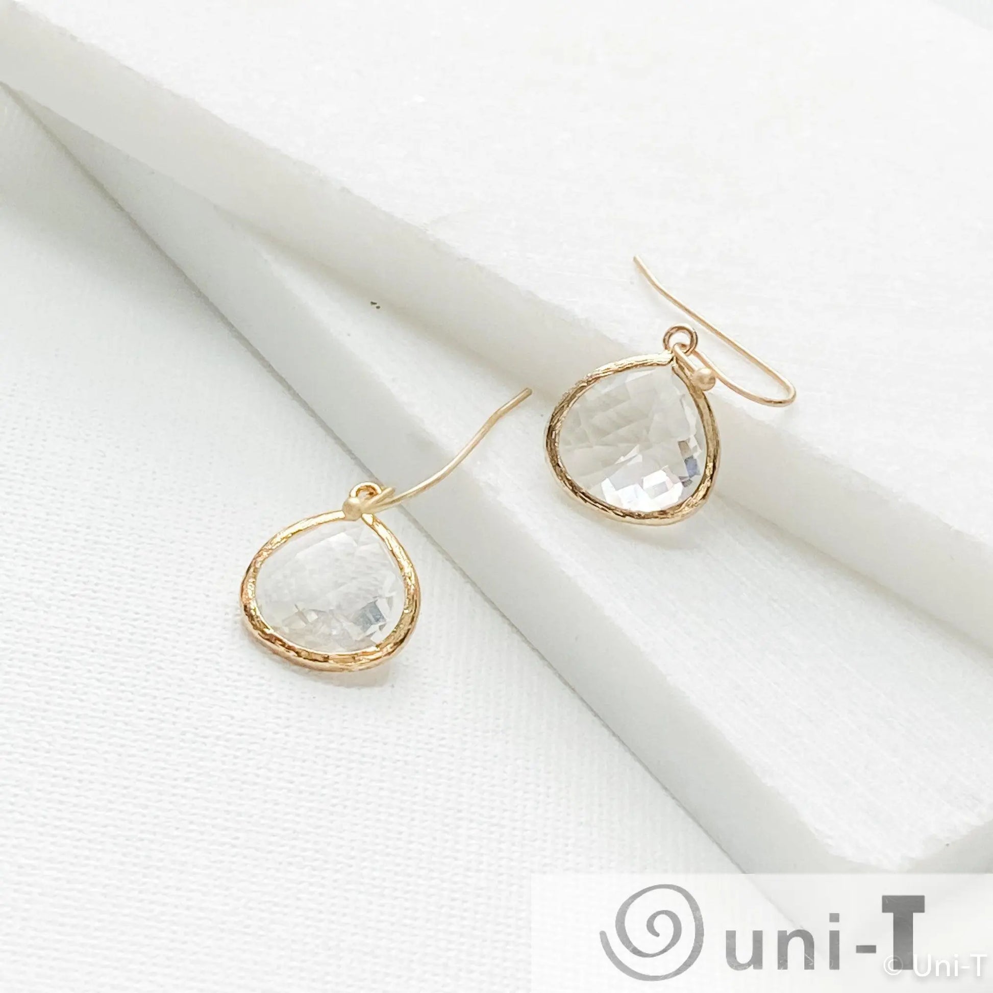 Clear Gem Drop Earrings Lisa Trachtman