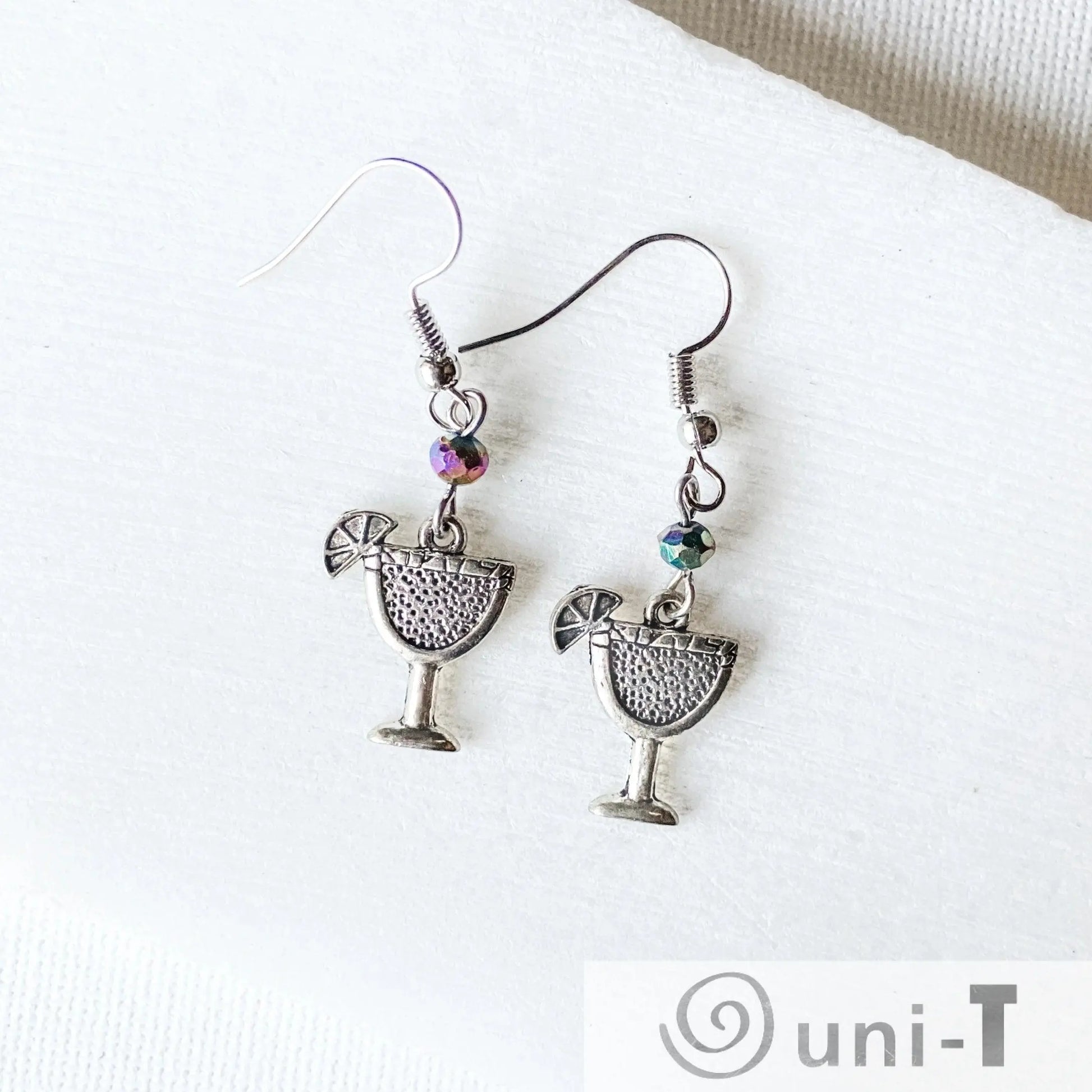 Cocktail Charm with Glass Beads Earrings Shana Cohen