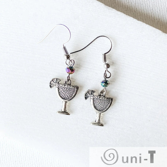 Cocktail Charm with Glass Beads Earrings Shana Cohen