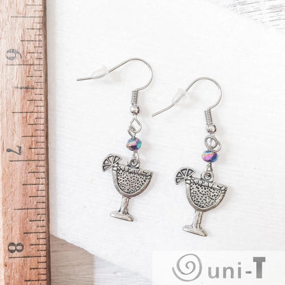 Cocktail Charm with Glass Beads Earrings Shana Cohen