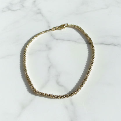 Copy of Uni- T-Popcorn Chain, Sterling Chain Bracelet Janine Gerade