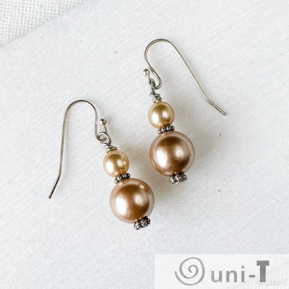 Crystal Pearl Dangle Earrings Lisa Trachtman