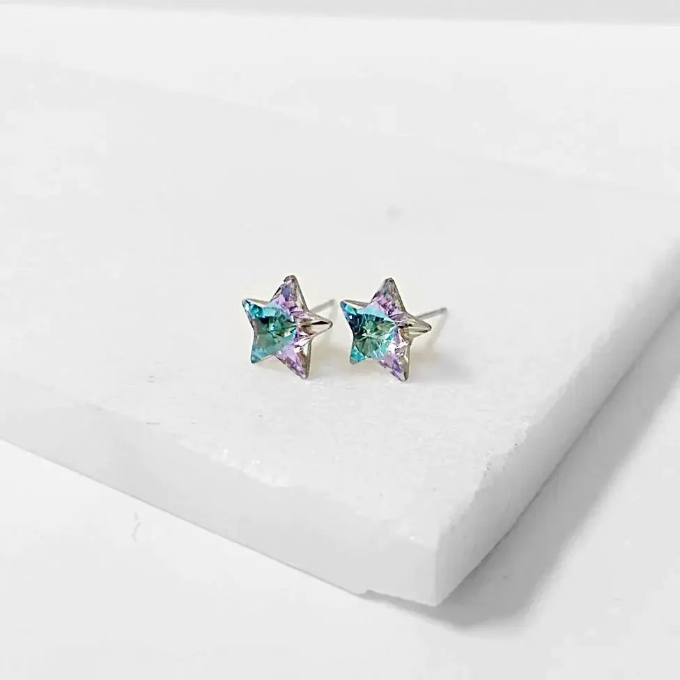 Crystal Stars with Surgical Steel Studs Regina McGearty