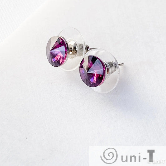 Crystal Stud Earrings - Assorted Colors Lisa Trachtman