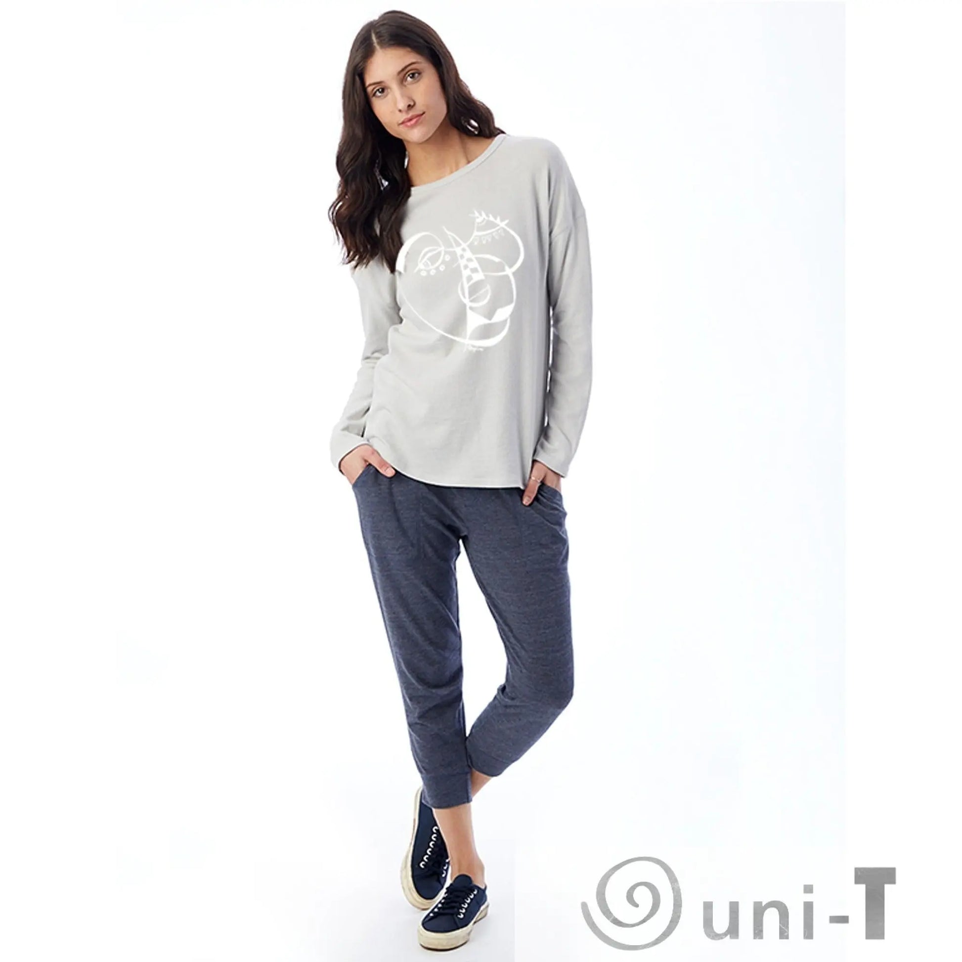 Cubism Art Dropped Shoulder Vintage Heavy Knit Pullover Uni-T