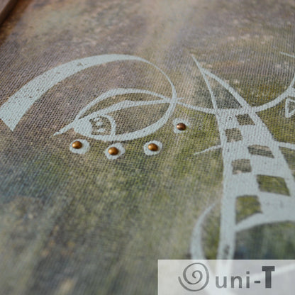 Cubism Face Art - Original Framed Painting 8X10 Eujin Kim Neilan