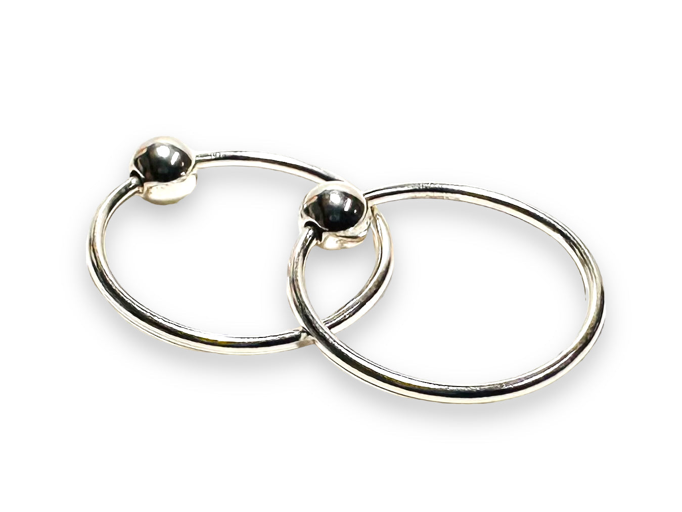 Silver Hoop Earrings-12MM-Uni-T Janine Design