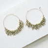 Pyrite Hoop with Jumbled Chains Earrings Uni-T