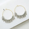 Pyrite Hoop with Jumbled Chains Earrings Uni-T