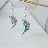 Origami Parakeet with Bead Earrings Uni-T