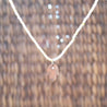 Mixed Gemstones with Hand Cut Copper Hamsa &amp; Topaz Charm Necklace&nbsp; Uni-T