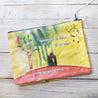 Elephant Pouches, Hand Painted Mixed Media Zipper Pouch Uni-T