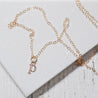Tiny Initial Charm Necklaces -Rose Gold Uni-T