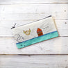 Pencil Pouches, Hand Painted Mixed Media Zipper Pouch Uni-T
