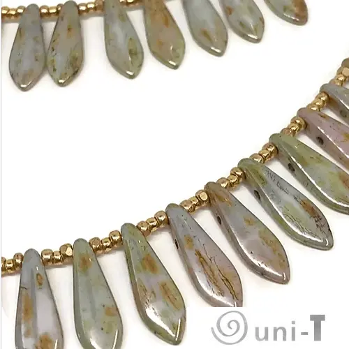 Dagger Bead Double Necklace Janine Gerade