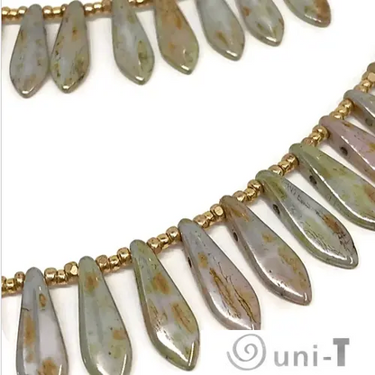 Dagger Bead Double Necklace Janine Gerade