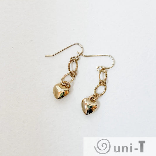 Dangle Gold Heart Earrings Lisa Trachtman