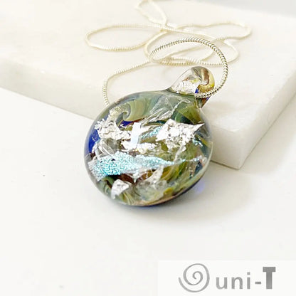 Dichroic Lampworked Pendant Christine Mathews