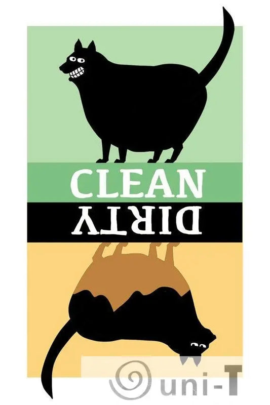 Dirty and Clean Dishwasher Magnets Mitra Farmand