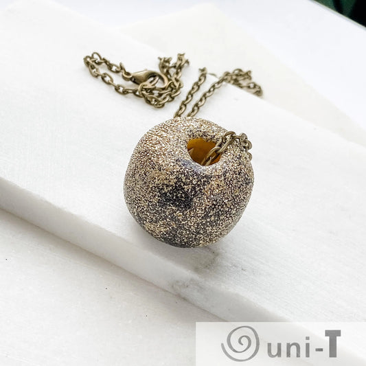 Donut Shape Polymer Clay with Sparkle Necklace Karen Meninno