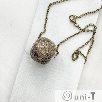 Donut Shape Polymer Clay with Sparkle Necklace Karen Meninno