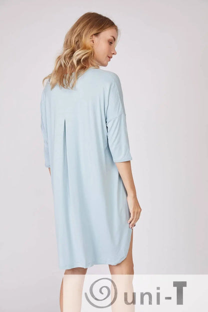 Dream More Bamboo 3/4 Sleeve Nightshirt Lounge Wear - Limited Collection Uni-T