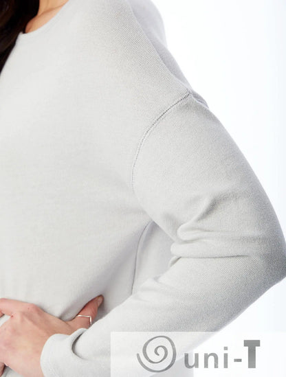 Dropped Shoulder Vintage Heavy Knit Pullover Uni-T