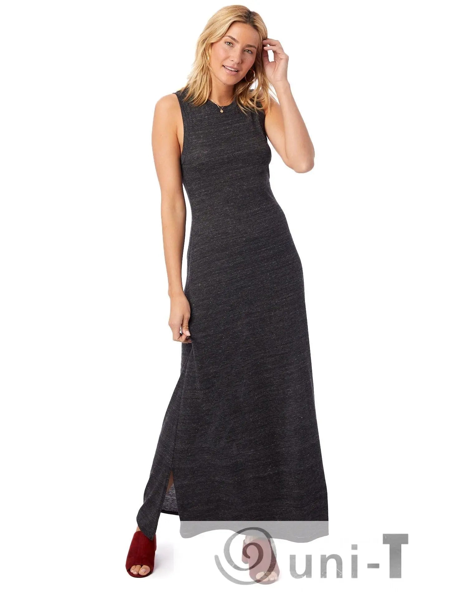 Eco-Jersey Side Slit Maxi Tank Dress : LIMITED Uni-T