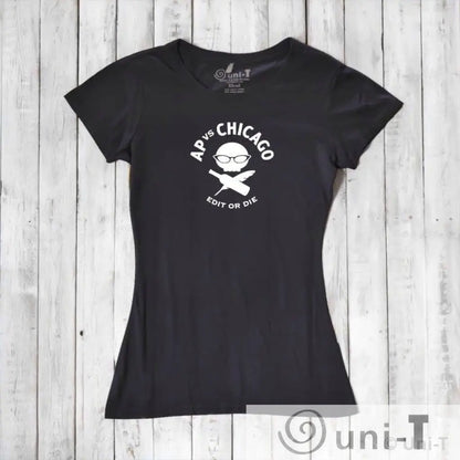 Edit or Die: Soft Fitted T-shirt (Black or Red) Conscious Style Guide