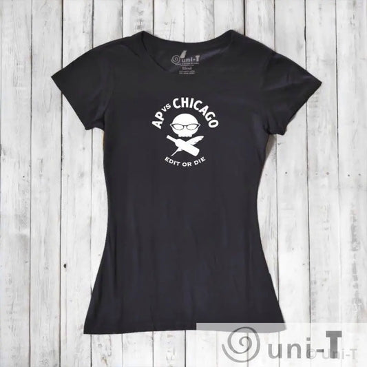 Edit or Die: Soft Fitted T-shirt (Black or Red) Conscious Style Guide