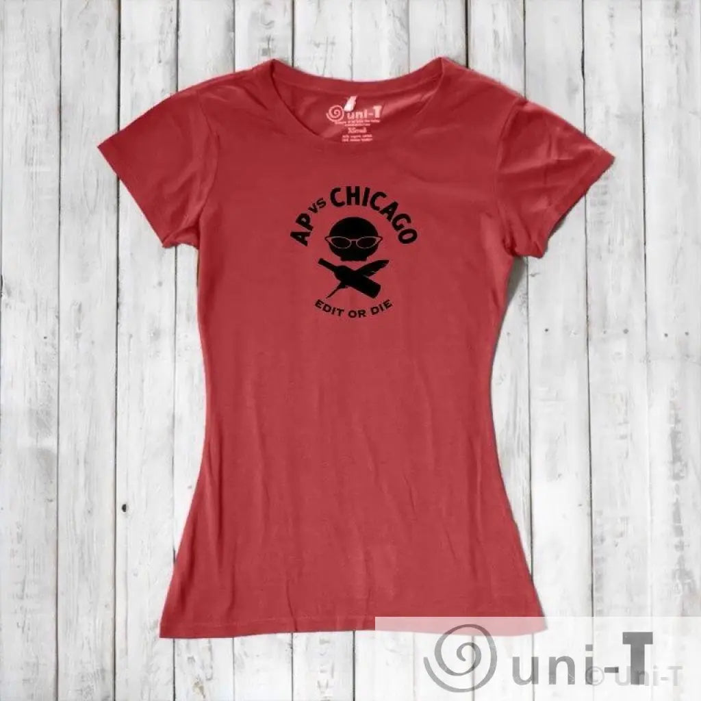 Edit or Die: Soft Fitted T-shirt (Black or Red) Conscious Style Guide