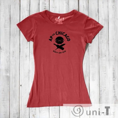 Edit or Die: Soft Fitted T-shirt (Black or Red) Conscious Style Guide