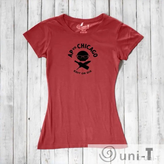 Edit or Die: Soft Fitted T-shirt (Black or Red) Conscious Style Guide