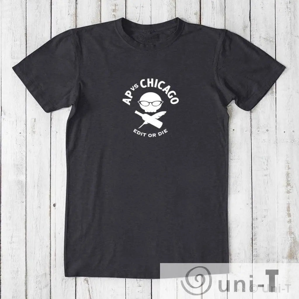 Edit or Die: Soft Straight-Cut T-shirt (Black or Red) Conscious Style Guide