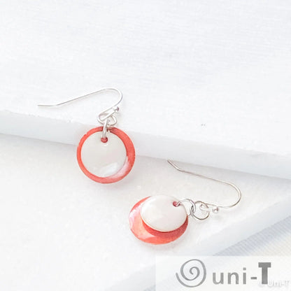 Enamel Disc Earrings Lisa Trachtman