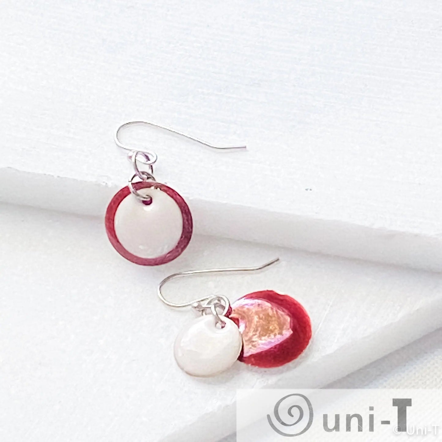 Enamel Disc Earrings Lisa Trachtman