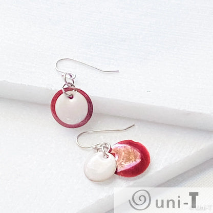 Enamel Disc Earrings Lisa Trachtman