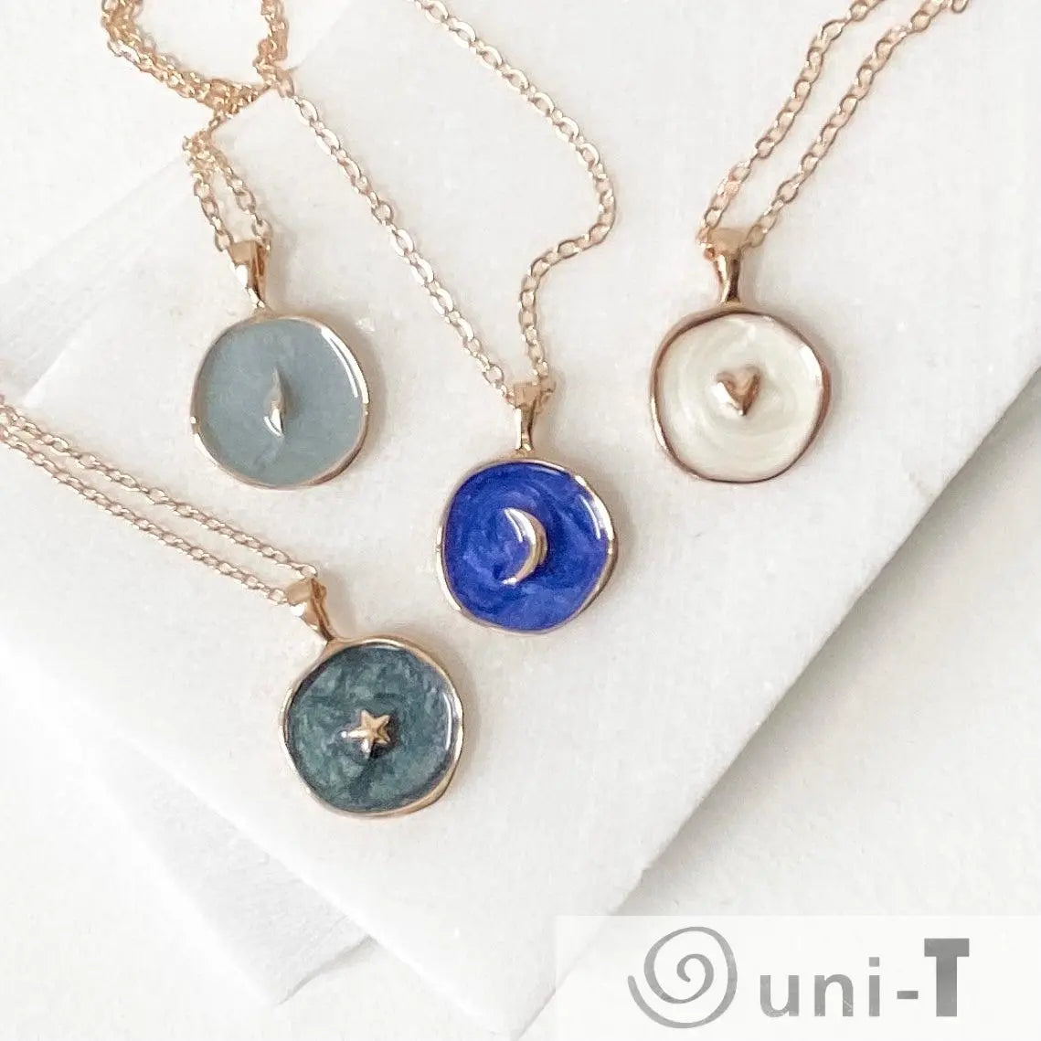 Enamel Necklace Celestial Lisa Trachtman