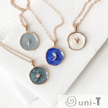 Enamel Necklace Celestial Lisa Trachtman