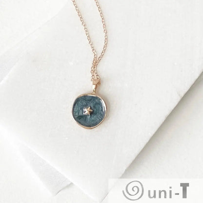 Enamel Necklace Celestial Lisa Trachtman