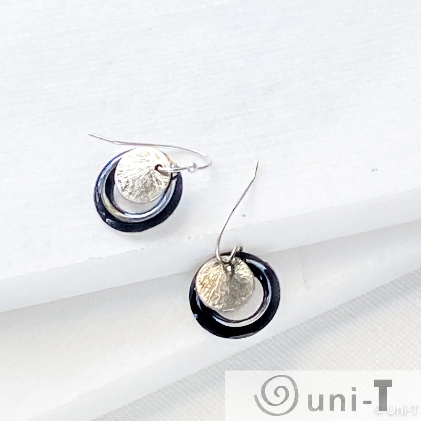 Enamel Rings and Dot Earrings Lisa Trachtman