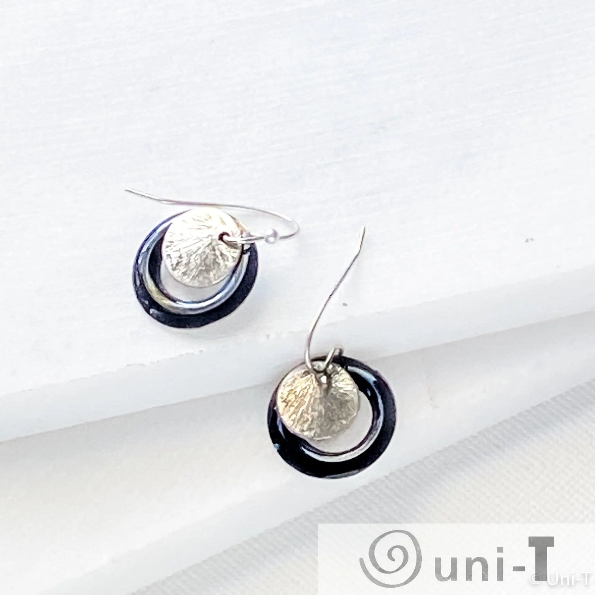 Enamel Rings and Dot Earrings Lisa Trachtman