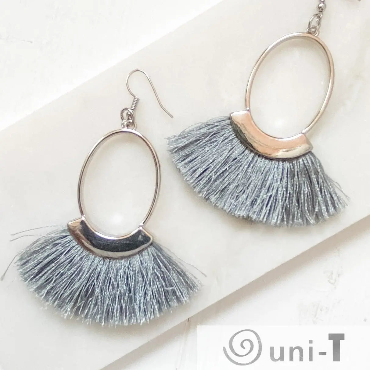 Fancy Tassle & Metal Earrings Lisa Trachtman