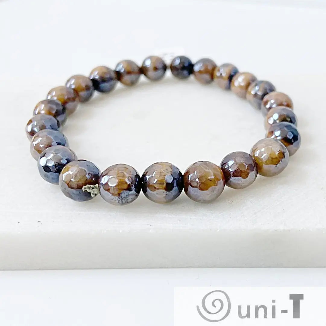 Gemstone Stretch Bracelet- Tiger's Eye- Metallic, Tiger's Eye Stretch Bracelet Janine Gerade