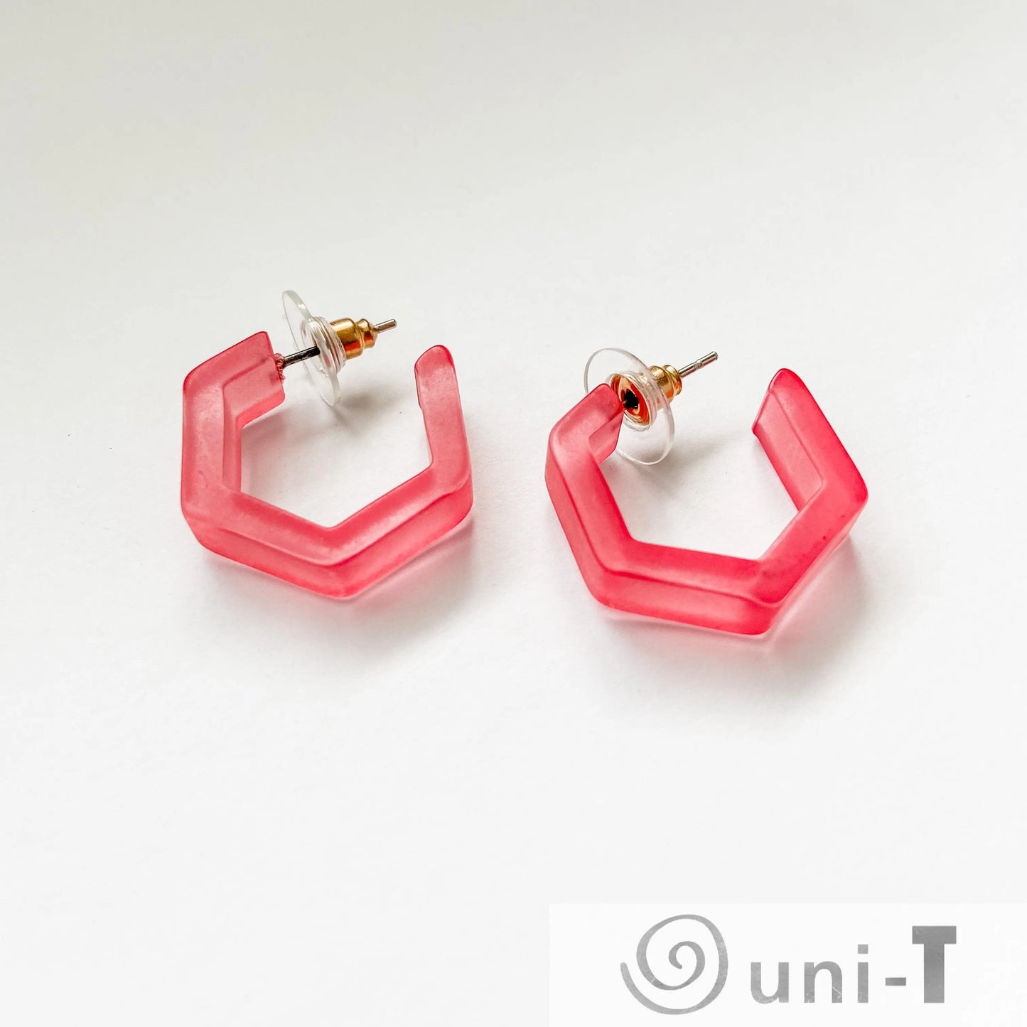 Geo Lucite Hoops Lisa Trachtman