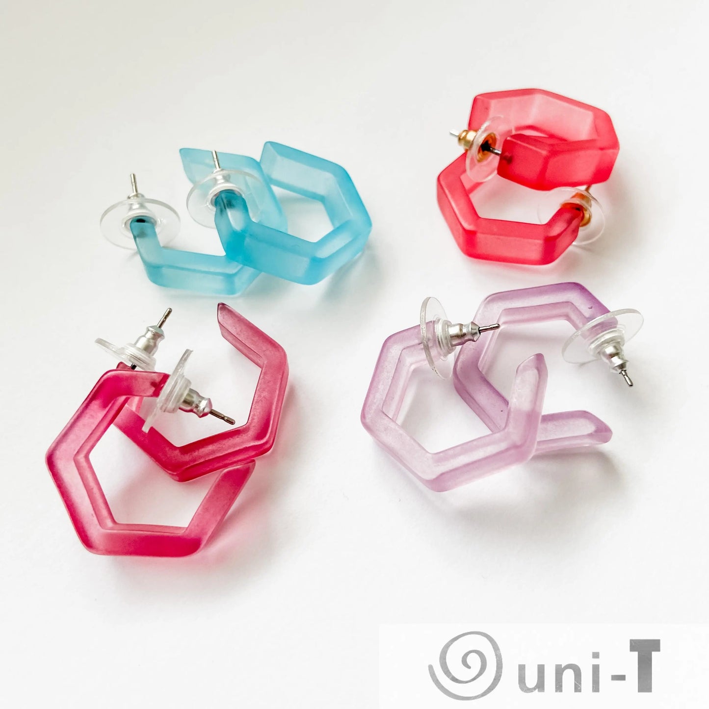 Geo Lucite Hoops Lisa Trachtman