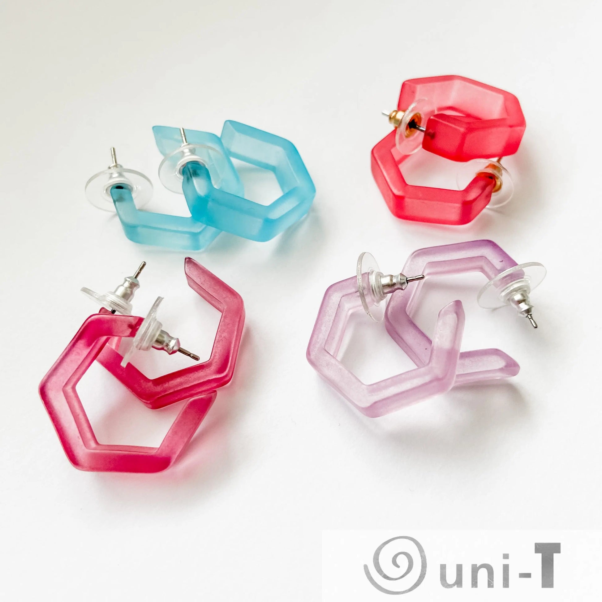 Geo Lucite Hoops Lisa Trachtman