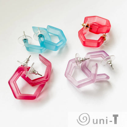 Geo Lucite Hoops Lisa Trachtman