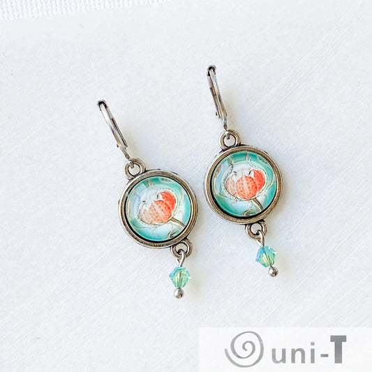 Glass Dome Earrings Kathy James