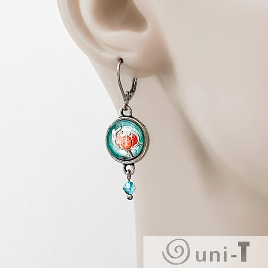 Glass Dome Earrings Kathy James